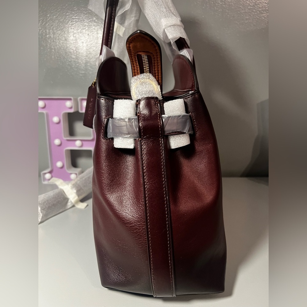 Coach Soft Empire Carryall Bag 40 Merlot - Picture 15 of 17